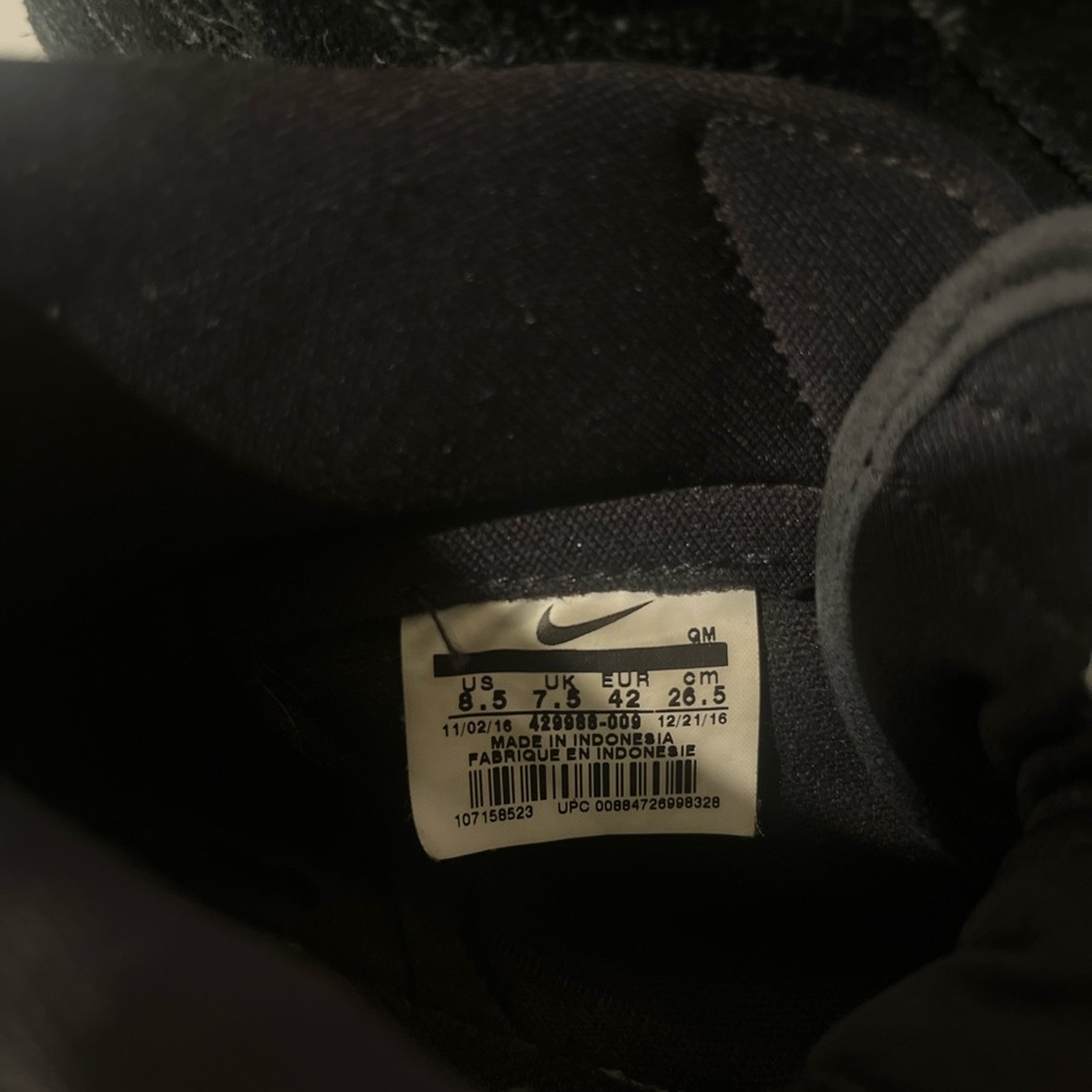 Nike Men's Blazer Mid Premium Black Gum Sneakers - Picture 5 of 5